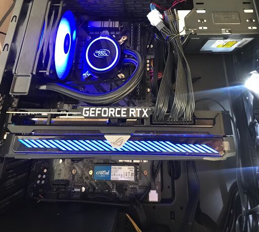 水冷ゲーミングPC 69号機 Core i7 8Core16Thread M.2SSD HDDx2 