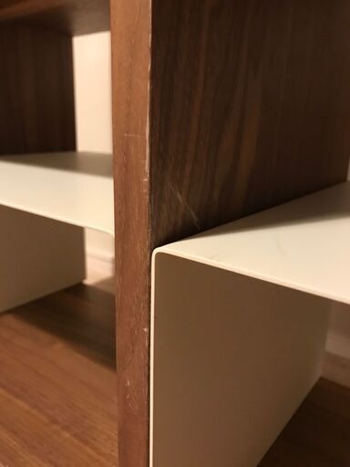 【お譲り先決定済】無印良品（ＭＵＪＩ）スタッキングシェルフ（ウォールナット材）