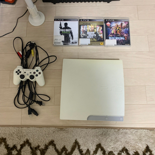 PS3本体と付属品、ゲームソフト三本セット