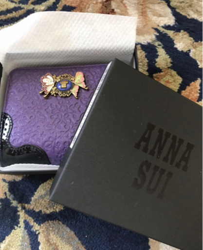 鬼滅の刃　ANNA SUI 財布　折りたたみ　胡蝶しのぶ