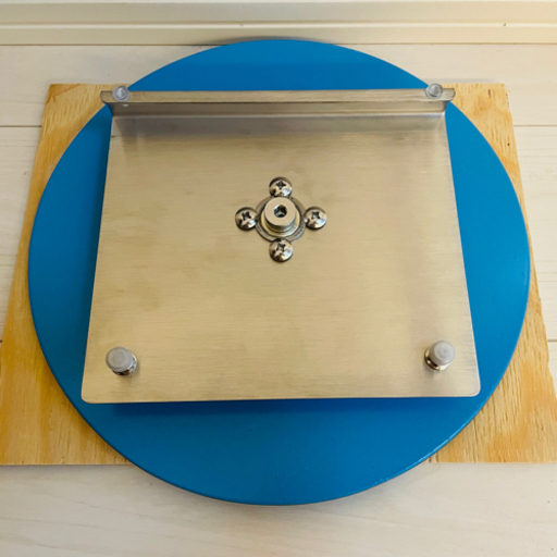 【訳あり】チンチラ　床置きタイプのサイレント円盤型回し車　クリア チンチラ 床置きタイプのサイレント円盤型回し車 ブルー