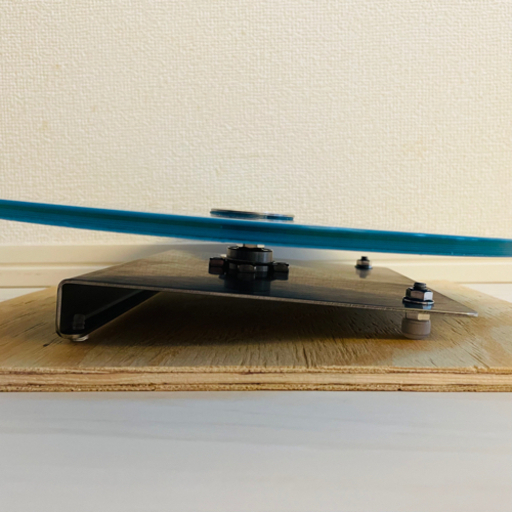 チンチラ 床置きタイプのサイレント円盤型回し車 ブルー