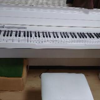 【ネット決済・配送可】電子ピアノ　椅子含め　LP-180 WH