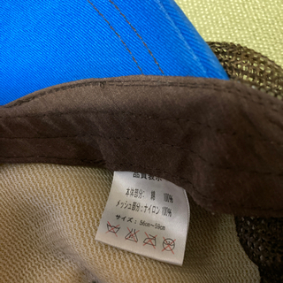 メッシュ帽　茶 - 服/ファッション
