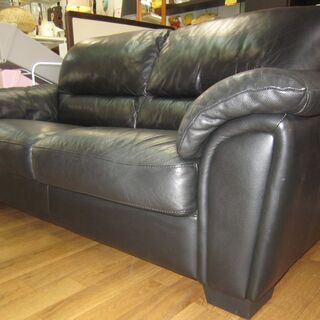 R213 高級 IDC 大塚家具 本革2Pソファ、二人掛けソファ、幅175cm 美品