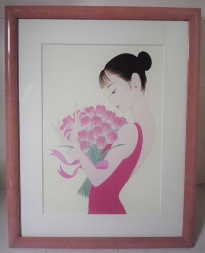 ☆鶴田一郎 永遠の愛 Ichiro Tsuruta Art Calendar 2002 アートパネル◆額付き