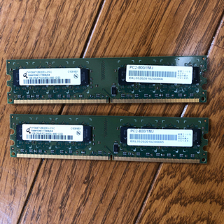 【動作品】DDR2 1GB 2枚セット 2R×8 PC2-6400U