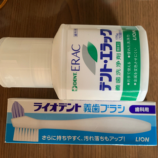 義歯ブラシ&洗浄剤