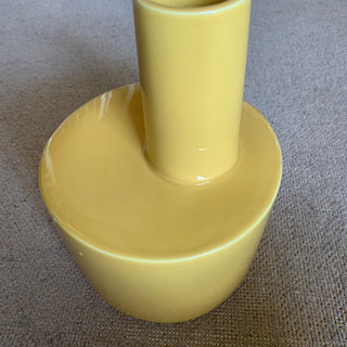 無料　黄色の花瓶　フラワーベース　中古　カケあり