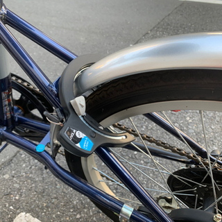 折りたたみ自転車　20インチ　ネイビー