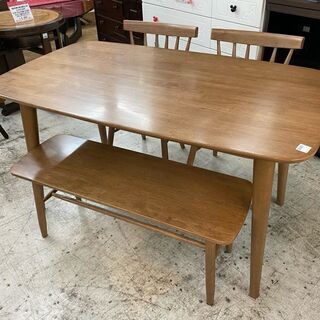 お待ちしてます！【愛品館 江戸川店】ニトリ ベンチダイニングテーブル 