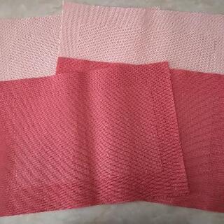 オランダ購入★ピンク・赤のランチョンマット（２枚×２種類）
