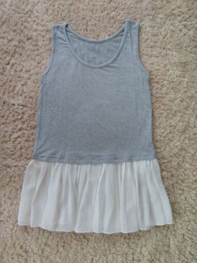 値下げ 最終価格 裾フリルタンクトップ 未着用品 異素材 黒ごまきな子 実籾のtシャツ レディース の中古 古着あげます 譲ります ジモティーで不用品の処分