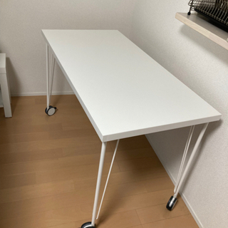 【ネット決済】IKEA テーブル　キャスター付　LINNMON ...