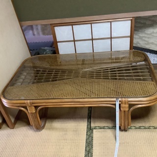 【ネット決済】ラタンテーブル　籐家具
