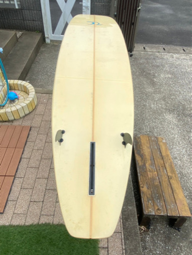 Salt Water ロングボード フラワー柄 クリーム色 サーフボード ロング SALT WATER Salt Water ロングボード フラワー柄