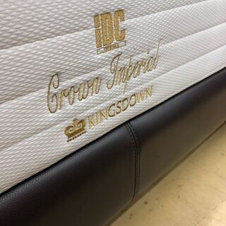 表示価格より半額セール中　👑KINGDOWN👑 ワイド ダブルベッド 本革使用✨