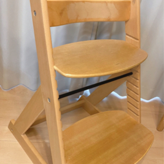 【ネット決済】木製ハイチェア、子供用椅子