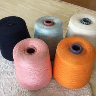【ネット決済】業務用・工業用ミシン糸 手芸 5色セット 絹糸  大容量