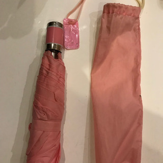 ピンク折り畳み傘