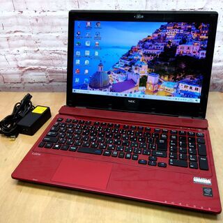 ★完売御礼★超美品★NEC LaVie NS350/A【15.6型】Core i3-5005U, 新品SSD 512GB, 4GB◆Windows10, Microsoft Office, Blu-ray, Wi-Fi, Webカメラ