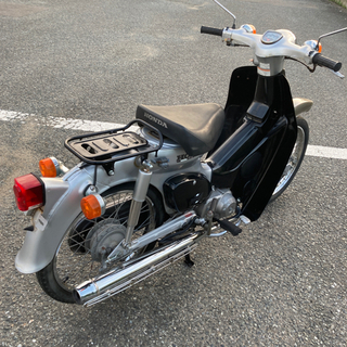 お話中 スーパーカブ50 ストリート仕様 黒/銀 4スト 普通に乗れる 走行実