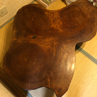 【ネット決済】天然木　自然木　机　テーブル　栃の木