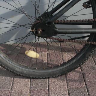 BMX　24インチバイク 　マットブラック　管理NO.20210809-15