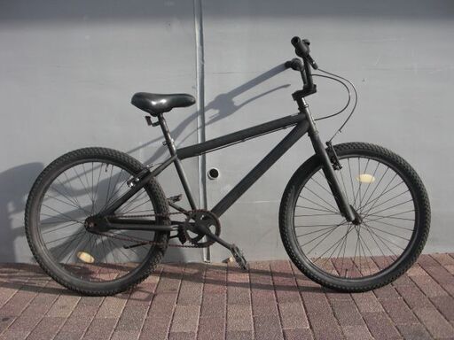 BMX　24インチバイク 　マットブラック　管理NO.20210809-15
