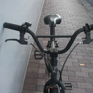BMX　24インチバイク 　マットブラック　管理NO.20210809-15