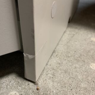 ◎バタフライキッチンカウンター ホワイト 両面タイプ 脚に破損有 シミ 