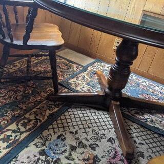 キツツキマーク　丸テーブル