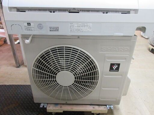 K02433　シャープ　中古エアコン　主に6畳用　 冷 2.2KW ／ 暖 2.5KW