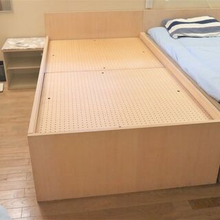 大容量収納シングルベッド　解体可　DIY