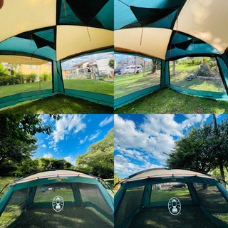 売り切れました💦美品　大型タープ　テント接続可　コールマン　ラウンドスクリーン400EXプラス