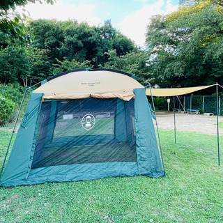 売り切れました?大型タープ テント接続可 コールマン アネックス