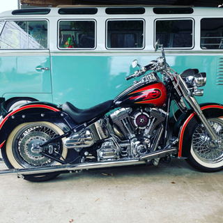 FLSTN フルカスタム ソフテイルデラックス 低走行 チョロ ショベル