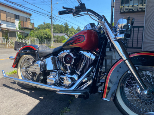 FLSTN フルカスタム ソフテイルデラックス 低走行 チョロ ショベル