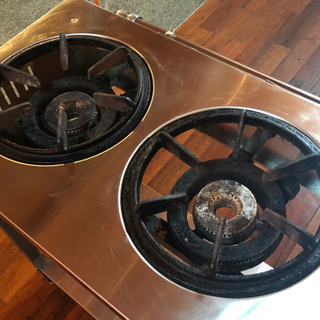 MARUZEN 二口コンロ　MGT-074DS