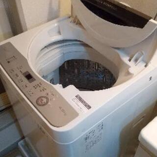 (受渡者決定)洗濯機　シャープ　２０１９年製