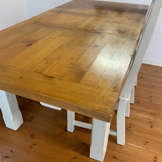 ★フレンチカントリーダイニングセット★オールドパイン　ポタフルール