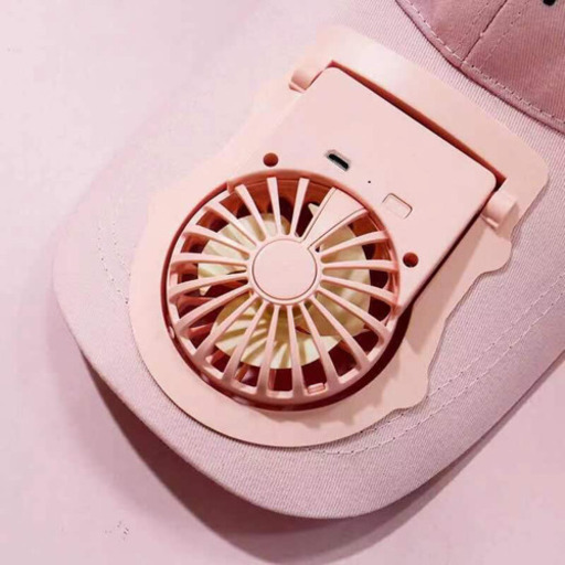 扇風器付け帽子