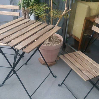 【IKEA】テルノー　テーブル&椅子セット(椅子1脚)