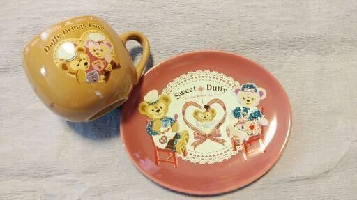 ダッフィーのスーベニアカップ\u0026プレート
