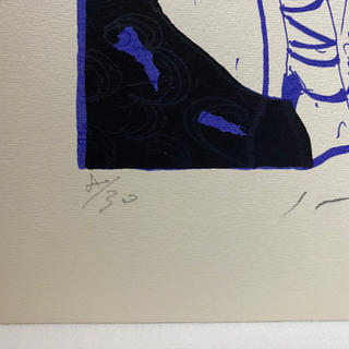 交渉可 池田満寿夫 リトグラフ 8／30 タイトル無し サイン