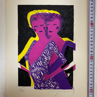 話題の人気 交渉可 池田満寿夫 リトグラフ 4／30 タイトル無し サイン 版画