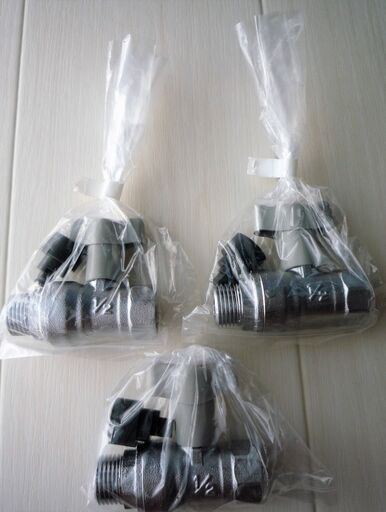 ☆キッツ KITZ ガスバルブ 1/2◆3個セット・高品質・軽量・コンパクト