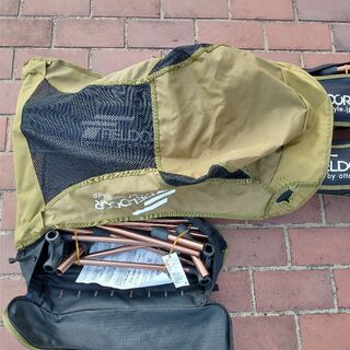 ポータブルチェア ロータイプ FEELDOOR カーキ セットばら売り ほぼ新品