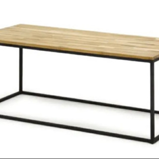 【elulu 】定価3万円　ウニコ　ガラス　アイアン　ローテーブル　机 unico ウニコ ガラステーブル