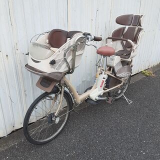 ブリヂストン☆アンジェリーノ 充電器とバッテリーつき☆3人乗り電動自転車
